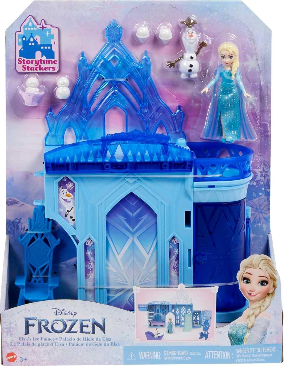 imageMattel Disney Frozen Toys Anna Doll House Stackable Castle with Small Doll Olaf Figure amp 7 Furniture amp Accessories Inspired by the MovieElsa