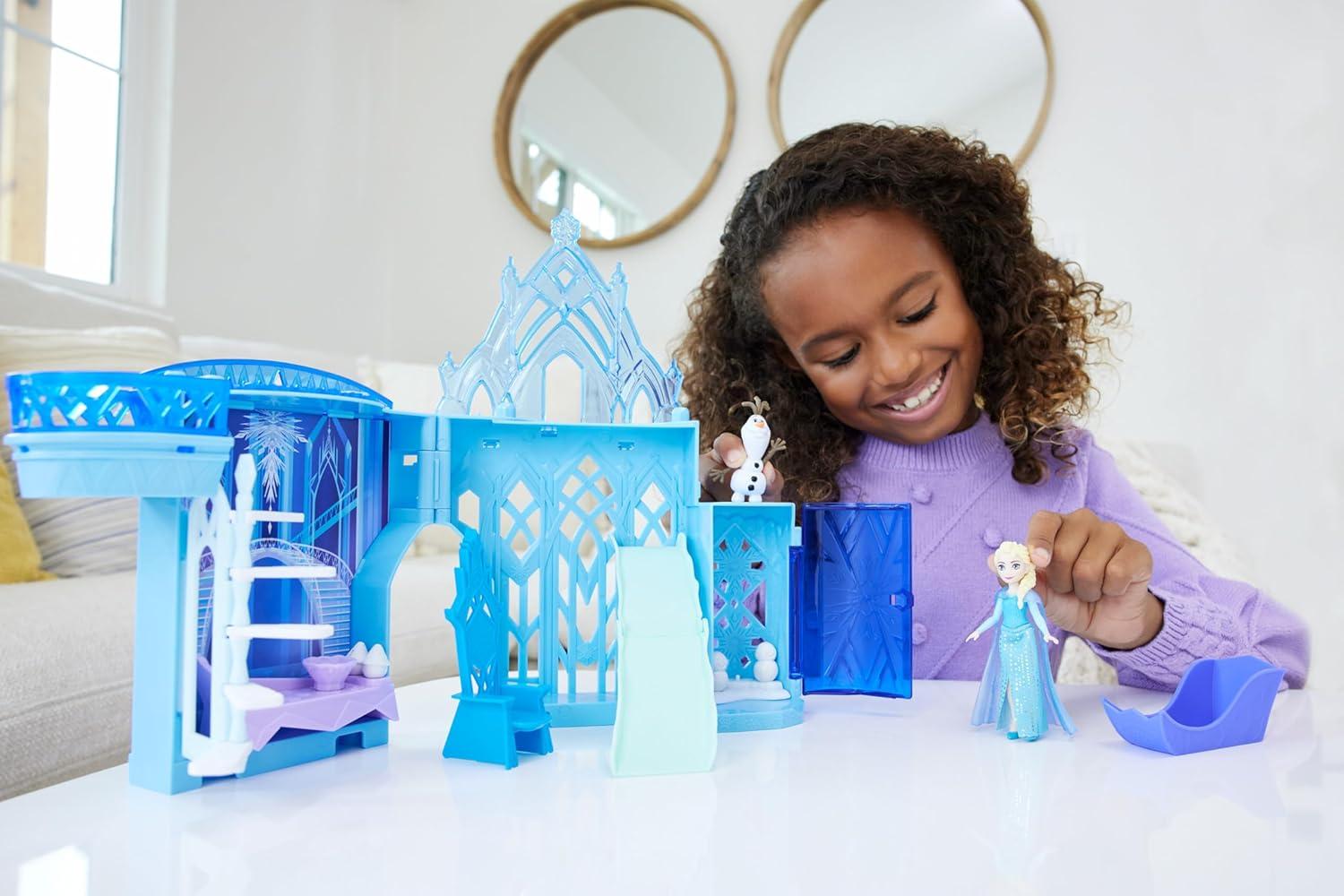 imageMattel Disney Frozen Toys Anna Doll House Stackable Castle with Small Doll Olaf Figure amp 7 Furniture amp Accessories Inspired by the MovieElsa