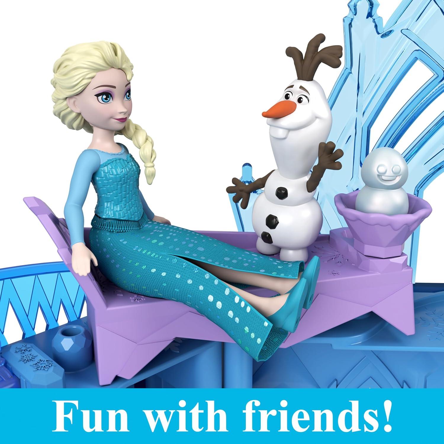 imageMattel Disney Frozen Toys Anna Doll House Stackable Castle with Small Doll Olaf Figure amp 7 Furniture amp Accessories Inspired by the MovieElsa