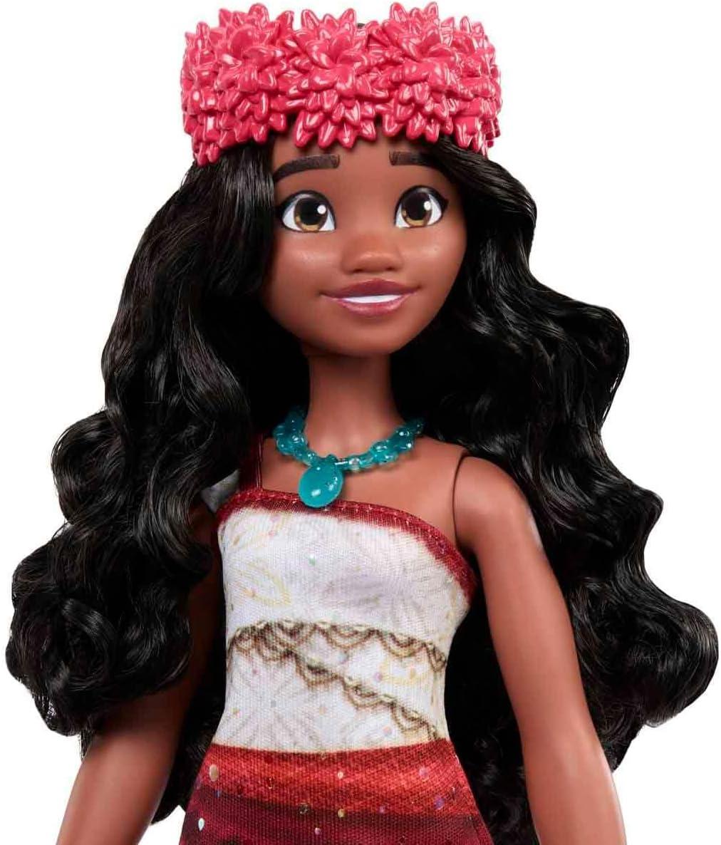 imageMattel Disney Moana 2 Singing Adventure Moana Doll with Signature Outfit amp Accessories Sings Were Back in English