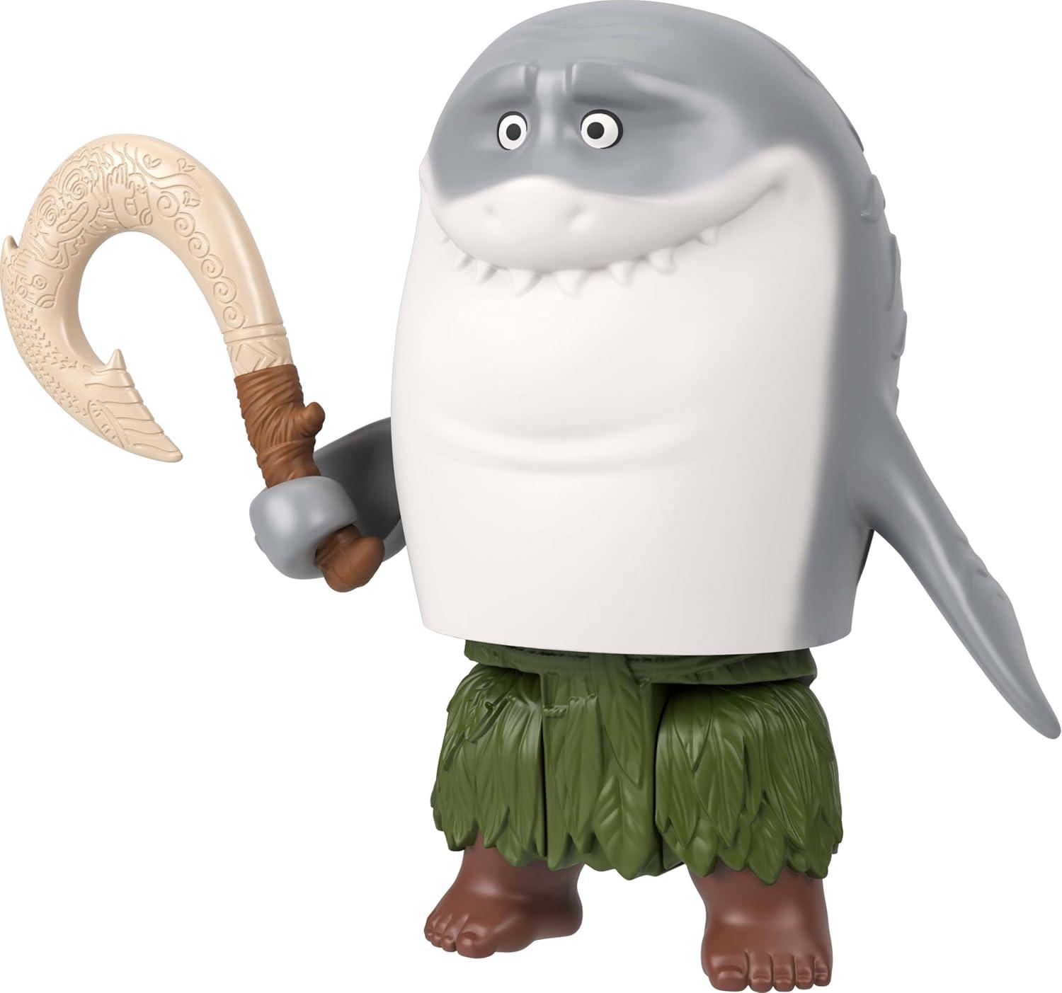 imageMattel Disney Moana Toys Maui Small Doll with Transforming Shark Outfit amp Fishhook Accessory Shapeshifting Look Inspired by Movie