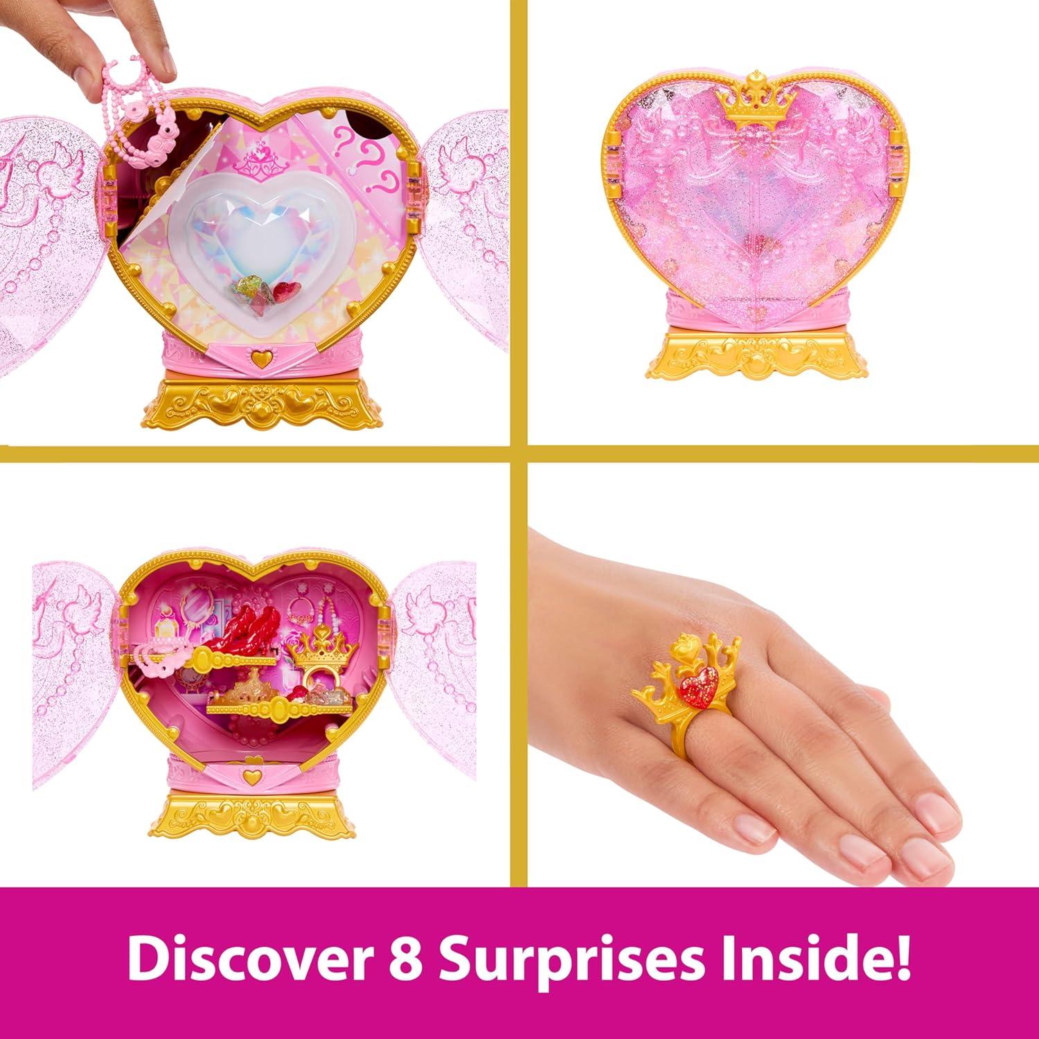 imageMattel Disney Princess Ariel Fashion Doll amp Accessories with 8 Surprises Including Heart Gem Box Ring for Child amp 9 Play Pieces Inspired by MovieBelle