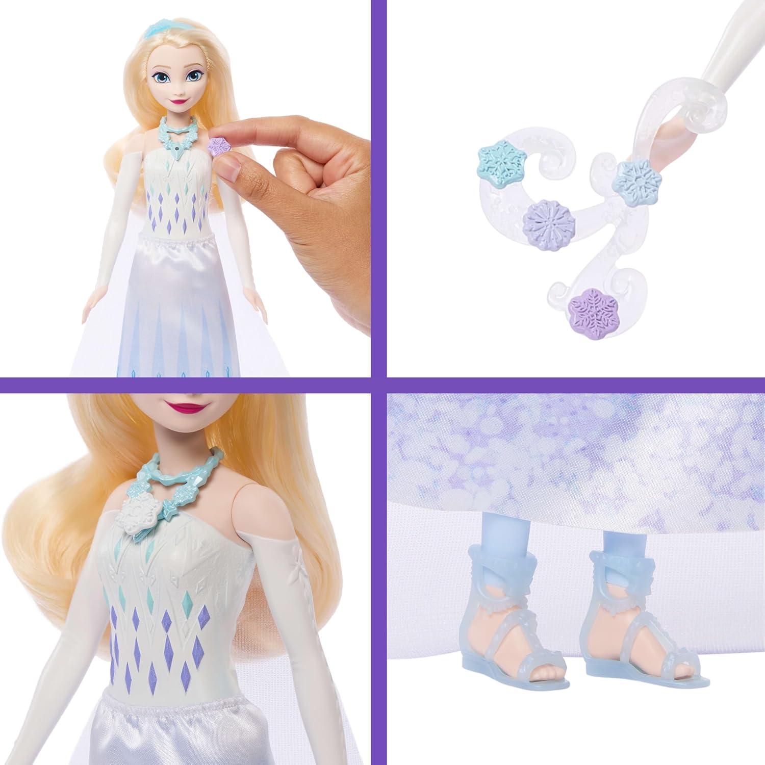 imageMattel Disney Princess Ariel Fashion Doll amp Accessories with 8 Surprises Including Heart Gem Box Ring for Child amp 9 Play Pieces Inspired by MovieElsa
