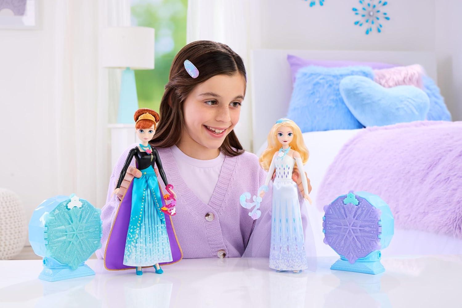 imageMattel Disney Princess Ariel Fashion Doll amp Accessories with 8 Surprises Including Heart Gem Box Ring for Child amp 9 Play Pieces Inspired by MovieElsa