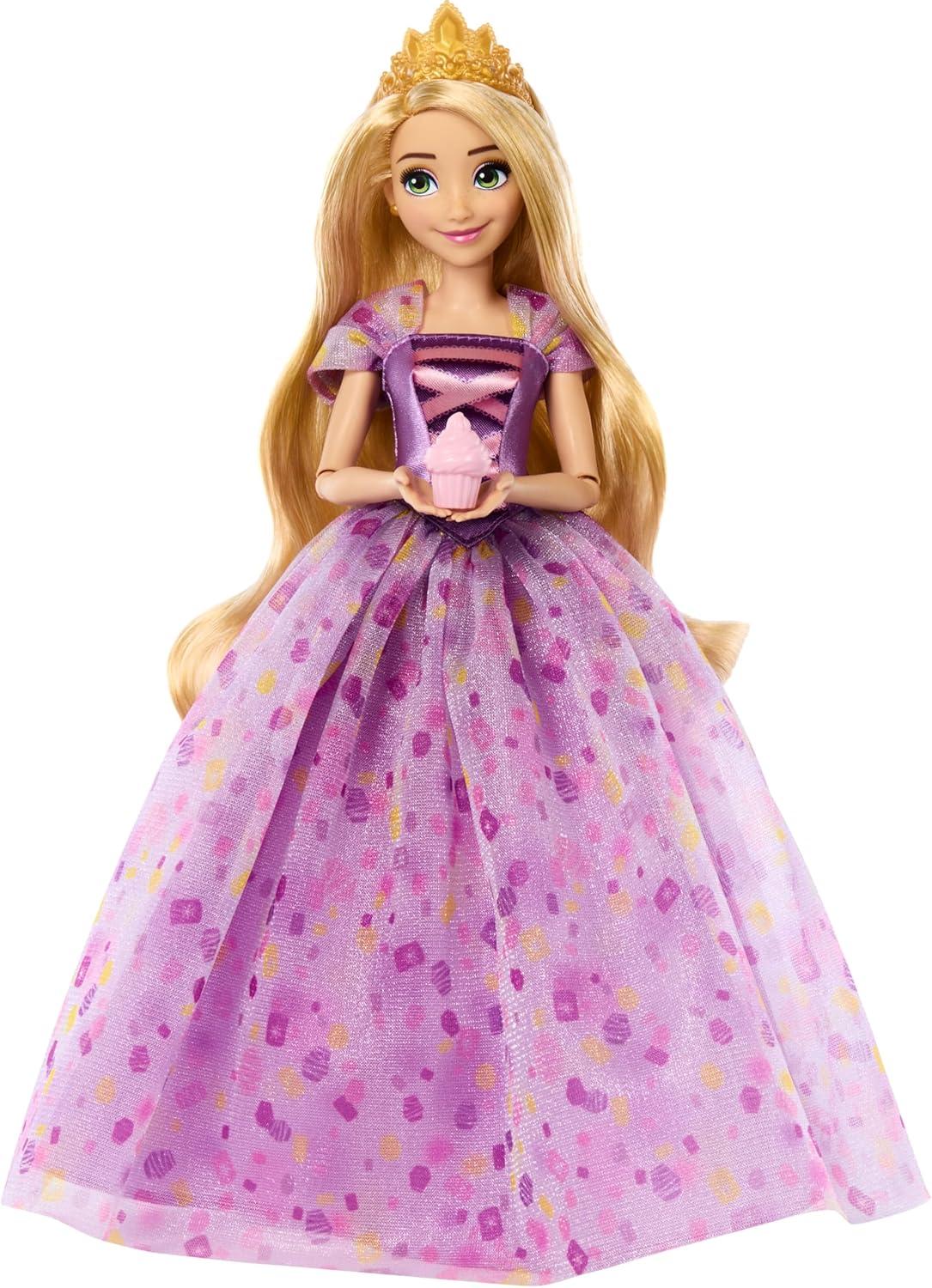 imageMattel Disney Princess Birthday Celebration Rapunzel Deluxe Fashion Doll Inspired by Disney Tangled Movie Special Occasion Gifts for Kids amp Collectors
