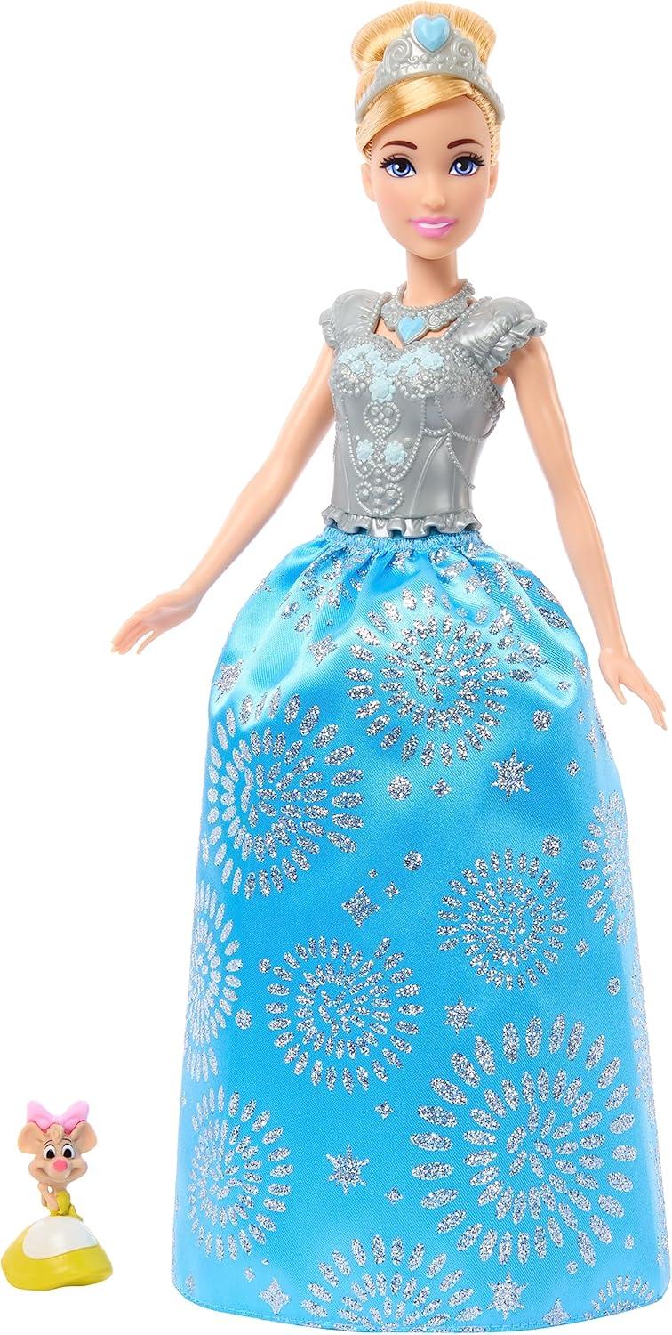 imageMattel Disney Princess Cinderella Fashion Doll amp Mystery Friend with 12 Surprise Fashions amp Accessories Unboxing Toy