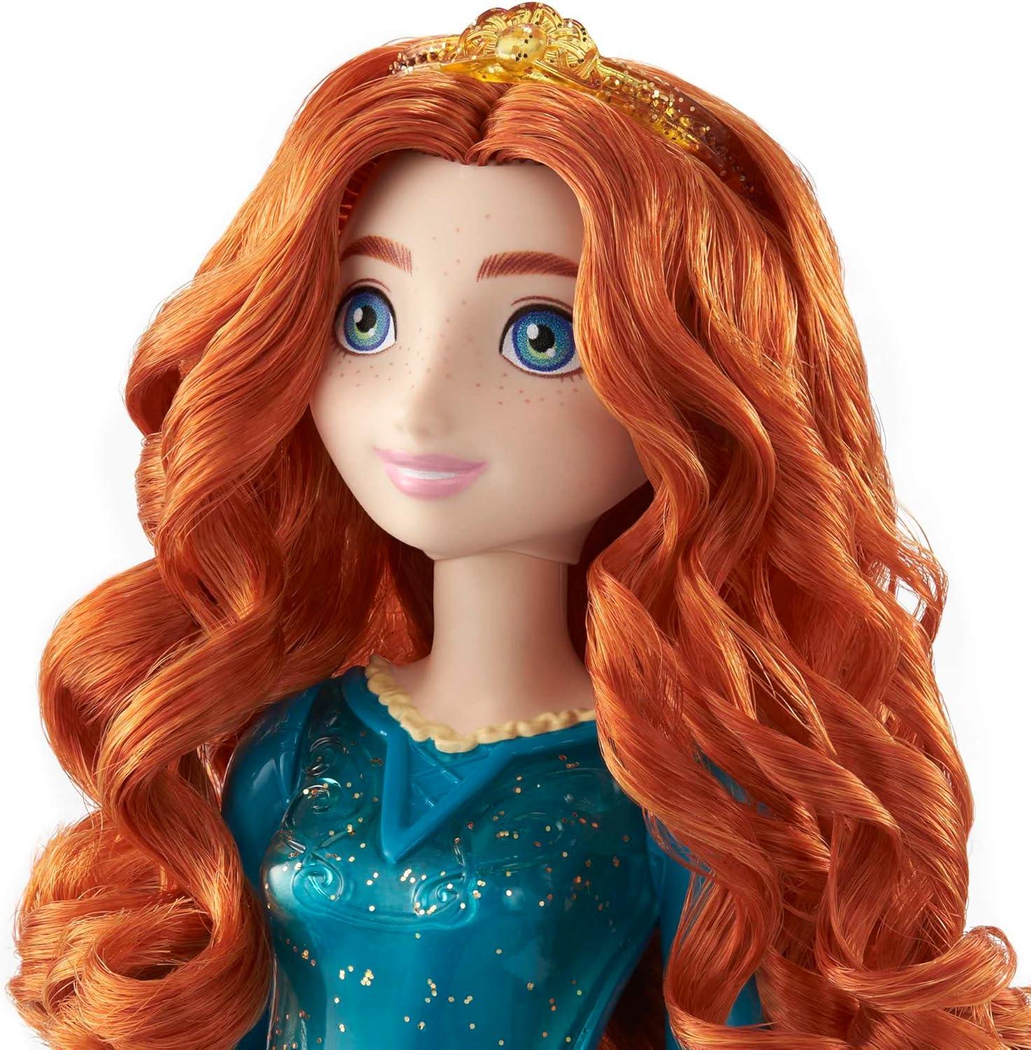 imageMattel Disney Princess Merida Doll in Sparkling Fashion with Removable Skirt Tiara and Shoes Posable amp Collectible Inspired by Brave Movie
