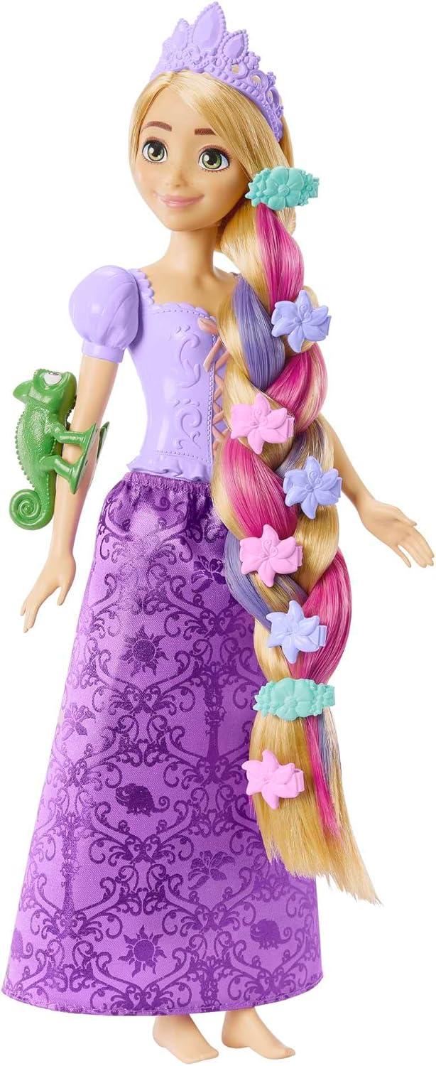 imageMattel Disney Princess Rapunzel Fashion Doll with 2 ColorChange Hair Extensions amp 10 Hairstyling Pieces Inspired by The Disney Movie Tangled