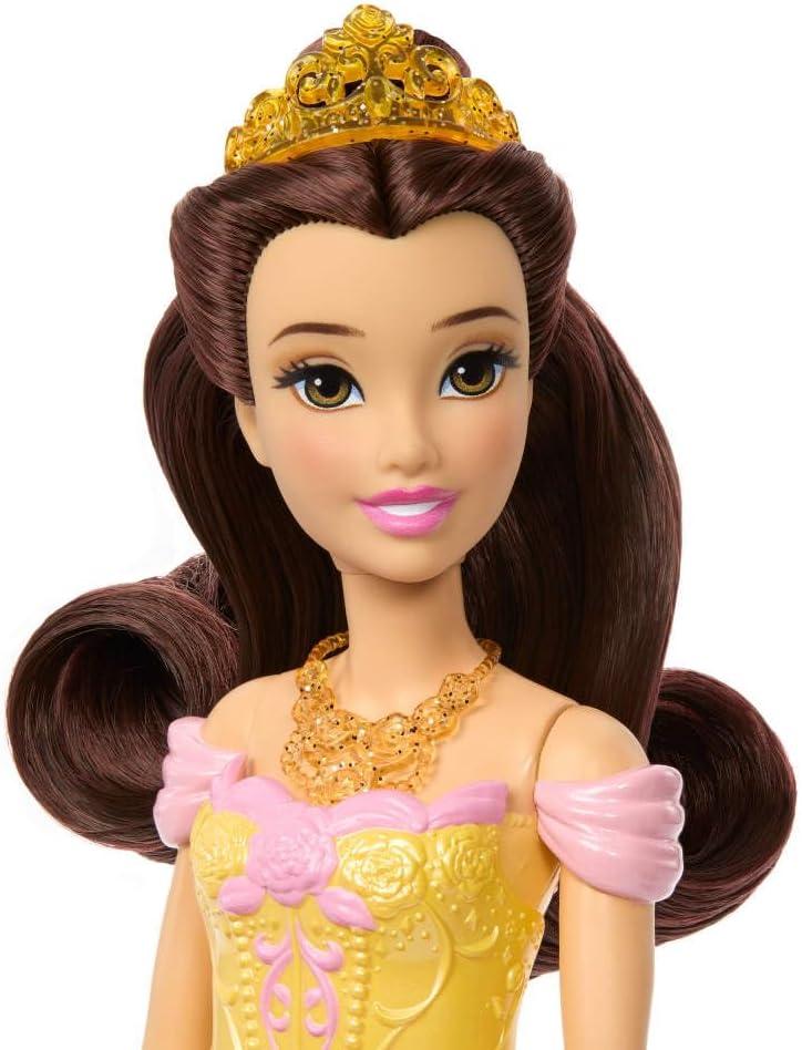 imageMattel Disney Princess Toys Belle Fashion Doll with 2 Looks 9 Accessories 2 SnapOn Bodices amp 2 Skirts 2in1 Stories Inspired by Movie