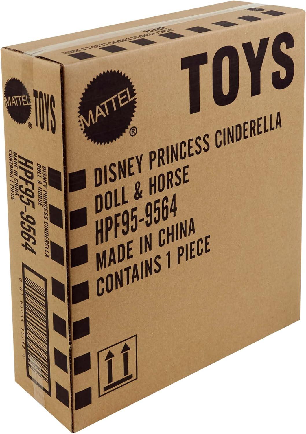 imageMattel Disney Princess Toys Cinderella Fashion Doll amp Horse with Saddle Brushable Mane amp Tail amp Styling Accessories Inspired by the MovieCinderella Horse