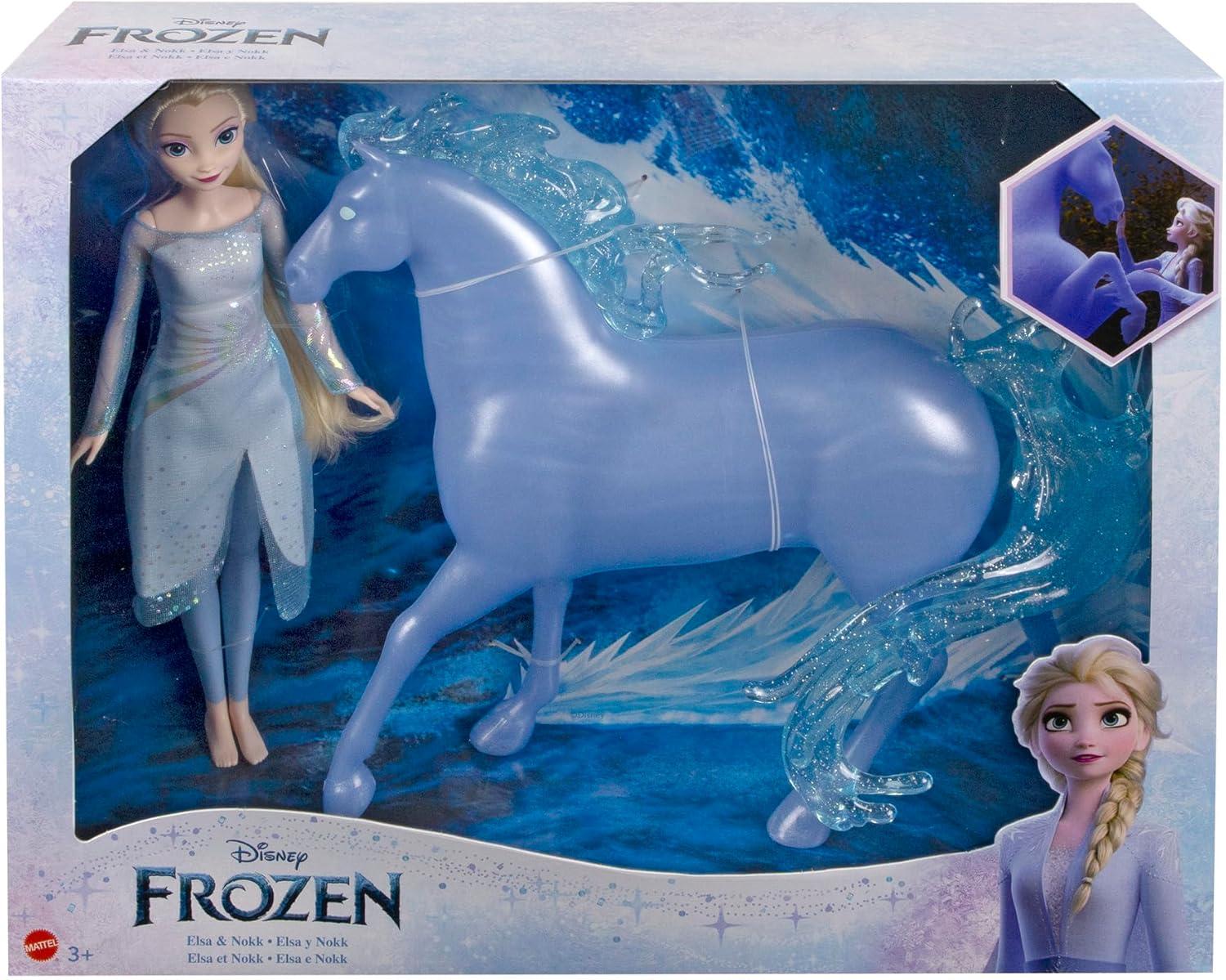 imageMattel Disney Princess Toys Cinderella Fashion Doll amp Horse with Saddle Brushable Mane amp Tail amp Styling Accessories Inspired by the MovieElsa Nokk