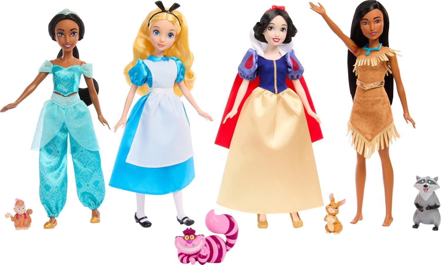 imageMattel Disney Toys Fashion Doll 8Pack with Accessories Celebrating 100 Years of Disney Magic