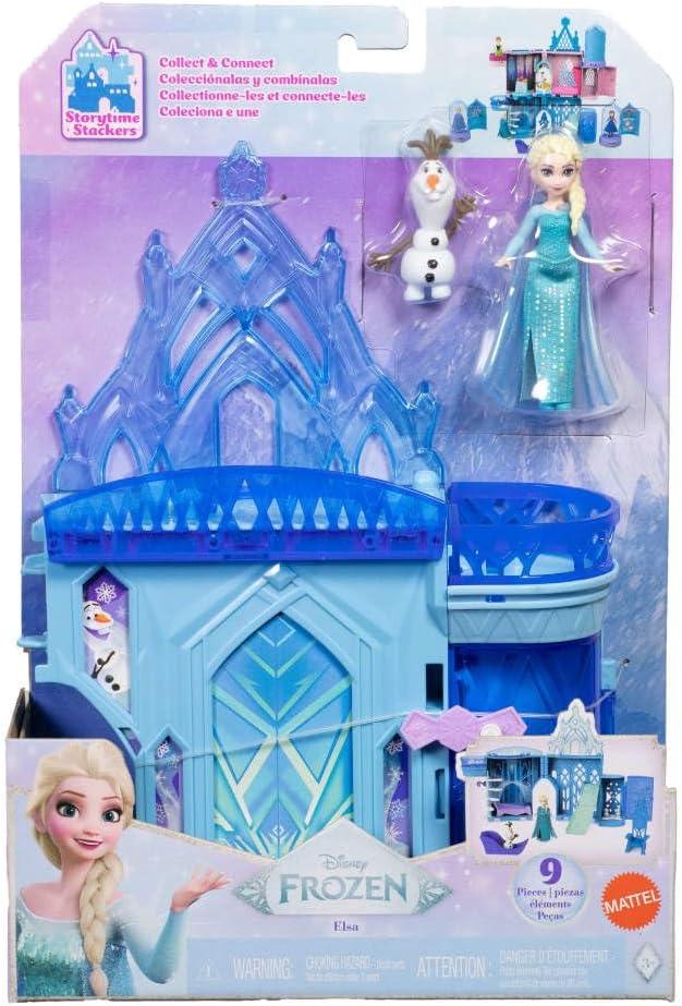 imageMattel Disney Toys Storytime Stackers Jasmines Palace Stackable Doll House with Small Doll 2 Friends amp 8 Pieces Inspired by Disneys Aladdin MovieElsa