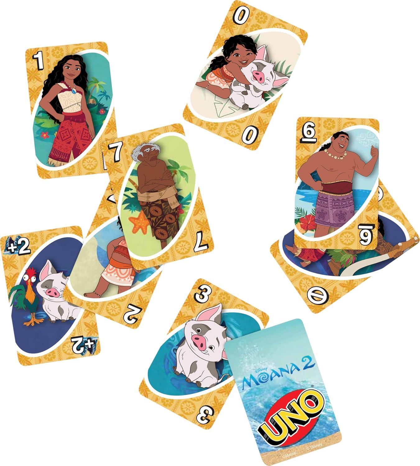 imageMattel Games UNO Disney Princesses Matching Card Game 112 Cards with Unique Wild Card amp Instructions for Players 7 Years amp Older Gift for Kid Family amp Adult Game NightMoana 2