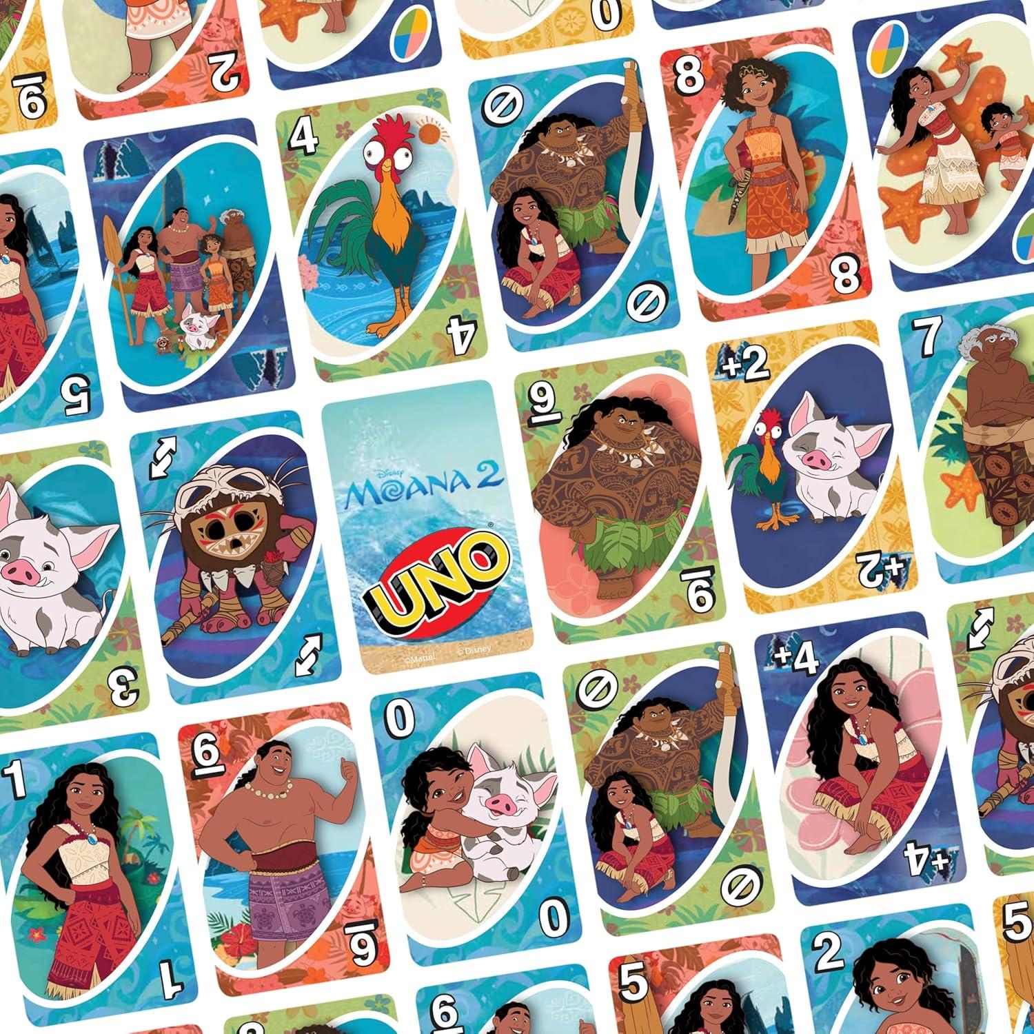 imageMattel Games UNO Disney Princesses Matching Card Game 112 Cards with Unique Wild Card amp Instructions for Players 7 Years amp Older Gift for Kid Family amp Adult Game NightMoana 2
