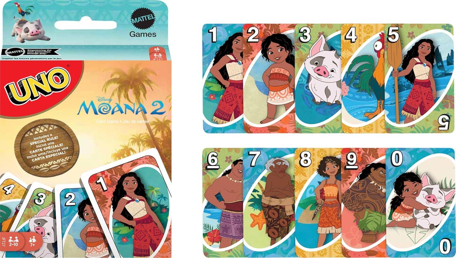 imageMattel Games UNO Disney Princesses Matching Card Game 112 Cards with Unique Wild Card amp Instructions for Players 7 Years amp Older Gift for Kid Family amp Adult Game NightMoana 2
