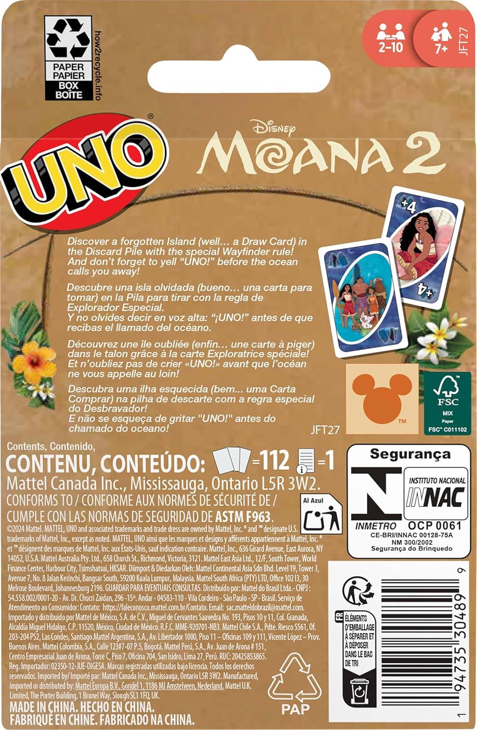 imageMattel Games UNO Disney Princesses Matching Card Game 112 Cards with Unique Wild Card amp Instructions for Players 7 Years amp Older Gift for Kid Family amp Adult Game NightMoana 2