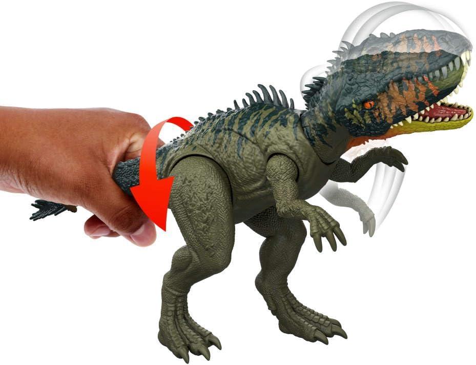 imageMattel Jurassic World Chaos Theory Gigantic Trackers Suchomimus Dinosaur Action Figure Large Species Toy with Thrash Attack amp Chomp Digital PlayTyrannotitan