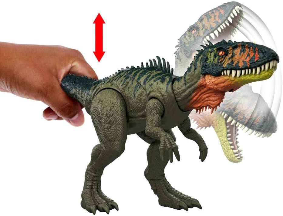 imageMattel Jurassic World Chaos Theory Gigantic Trackers Suchomimus Dinosaur Action Figure Large Species Toy with Thrash Attack amp Chomp Digital PlayTyrannotitan