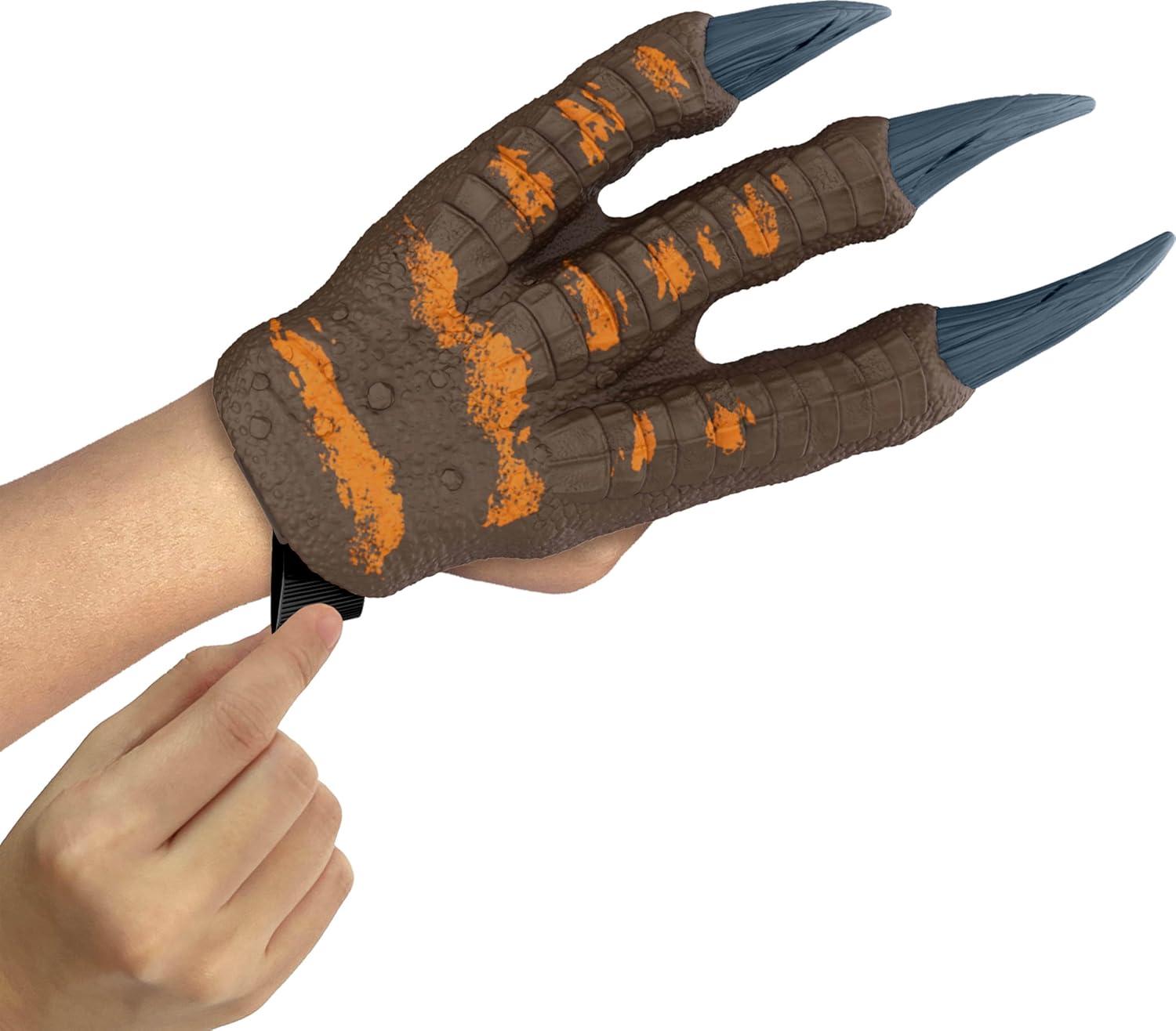 imageMattel Jurassic World Rebirth Spinosaurus Battle Claws Dinosaur Soft Plastic Role Play Handwear 108Inch Long Costume Pair Stretchy Strap