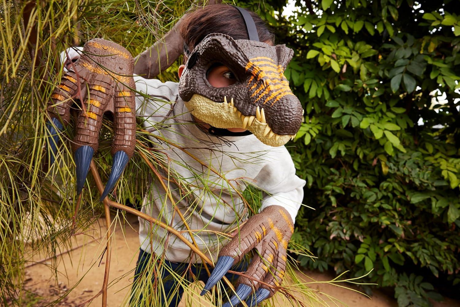 imageMattel Jurassic World Rebirth Spinosaurus Battle Claws Dinosaur Soft Plastic Role Play Handwear 108Inch Long Costume Pair Stretchy Strap