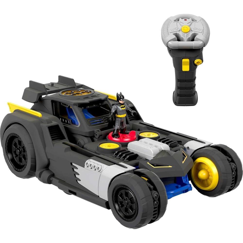 imageFisherPrice Imaginext DC Super Friends Batman Transforming Batmobile Remote Control Vehicle Toy Car with Lights and Sounds for Kids Ages 3 to 8Standard
