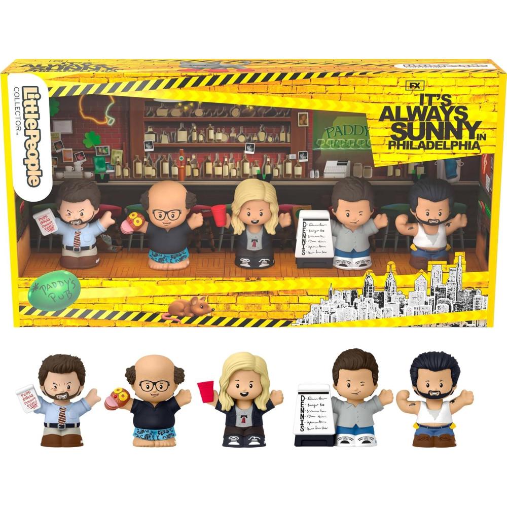 imageLittle People Collector Its Always Sunny in Philadelphia Special Edition Figure Set for Adults amp Fans in Display Box Amazon Exclusive