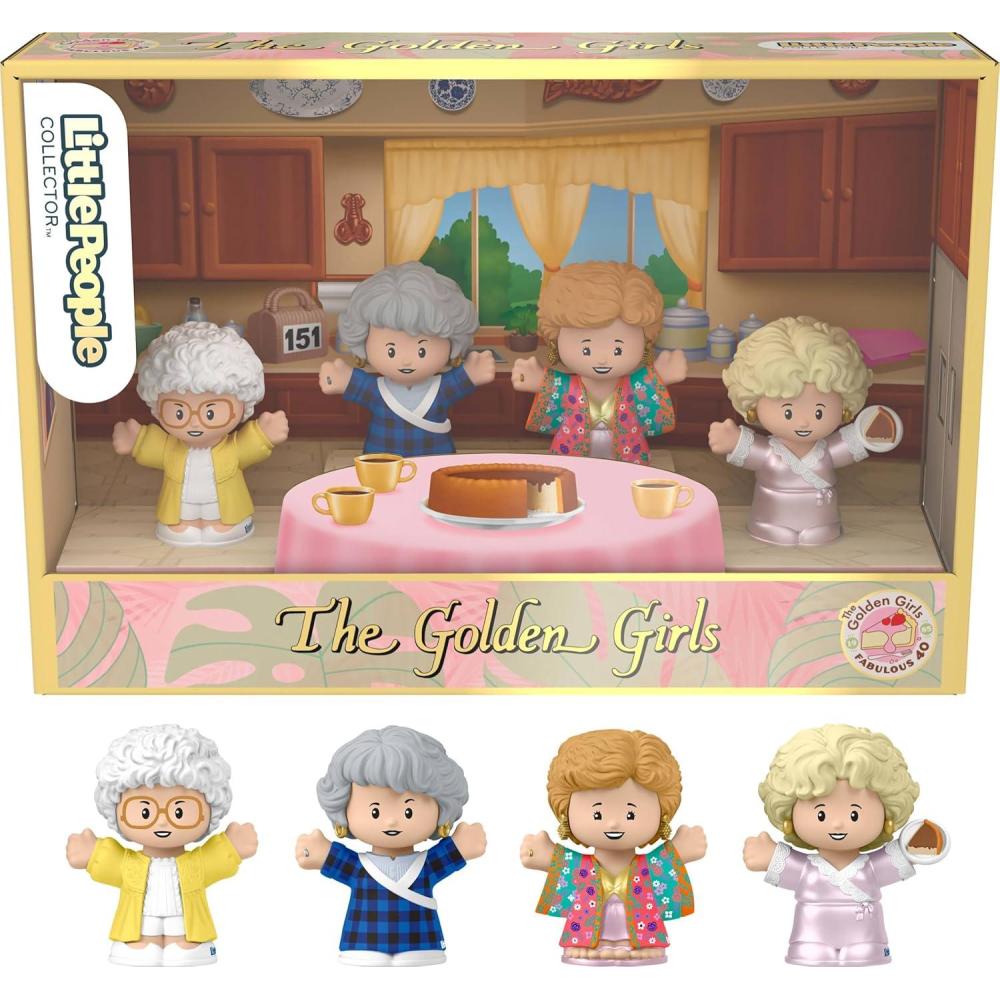 imageLittle People Collector The Golden Girls Late Night Cheesecake 40th Anniversary Figure Set in a Display Gift Box for Adults amp FansGolden Girls 40th Anniversary