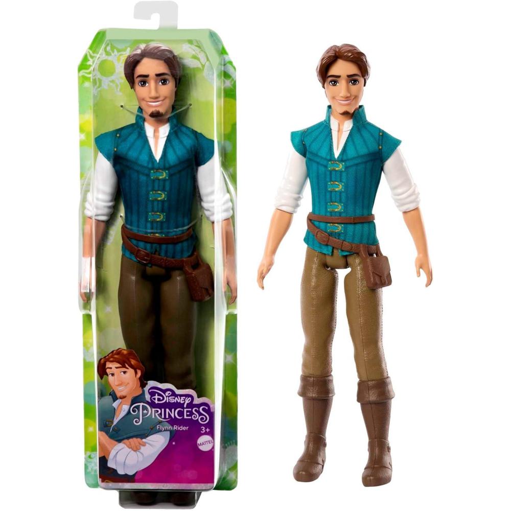 imageMattel Disney Princess Toys Flynn Rider Fashion Doll in Signature Outfit Inspired by the Disney Movie Tangled Posable CharacterFlynn