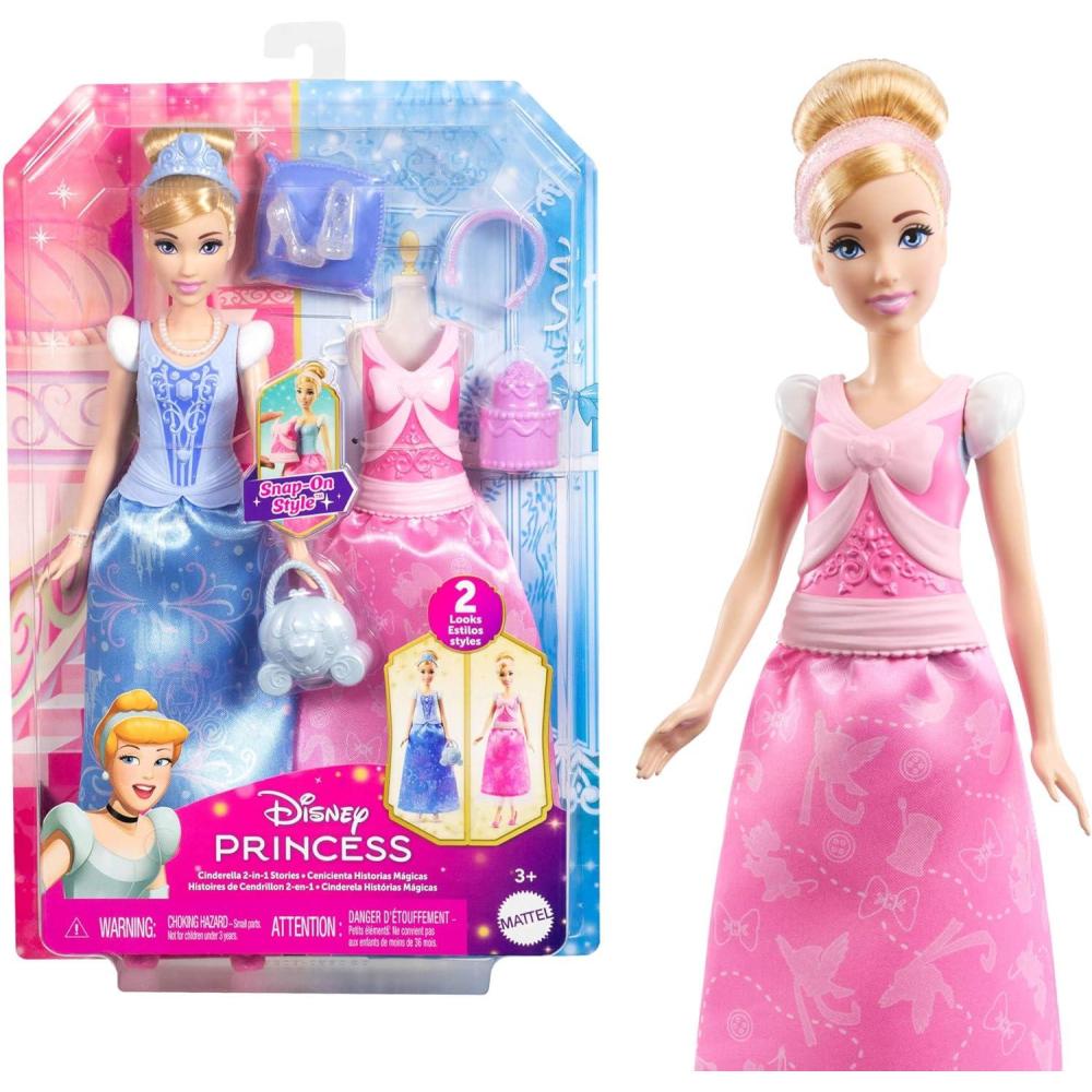 imageMattel Disney Princess Toys Tiana Fashion Doll with 2 Looks 9 Accessories 2 SnapOn Bodices amp 2 Skirts 2in1 Stories Inspired by Disney MovieCinderella