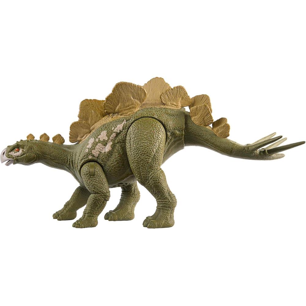 imageMattel Jurassic World Dinosaur Toys with Roar Sound amp Attack Action Wild Roar Posable Figures Physical amp Connected Digital PlayHesperosaurus