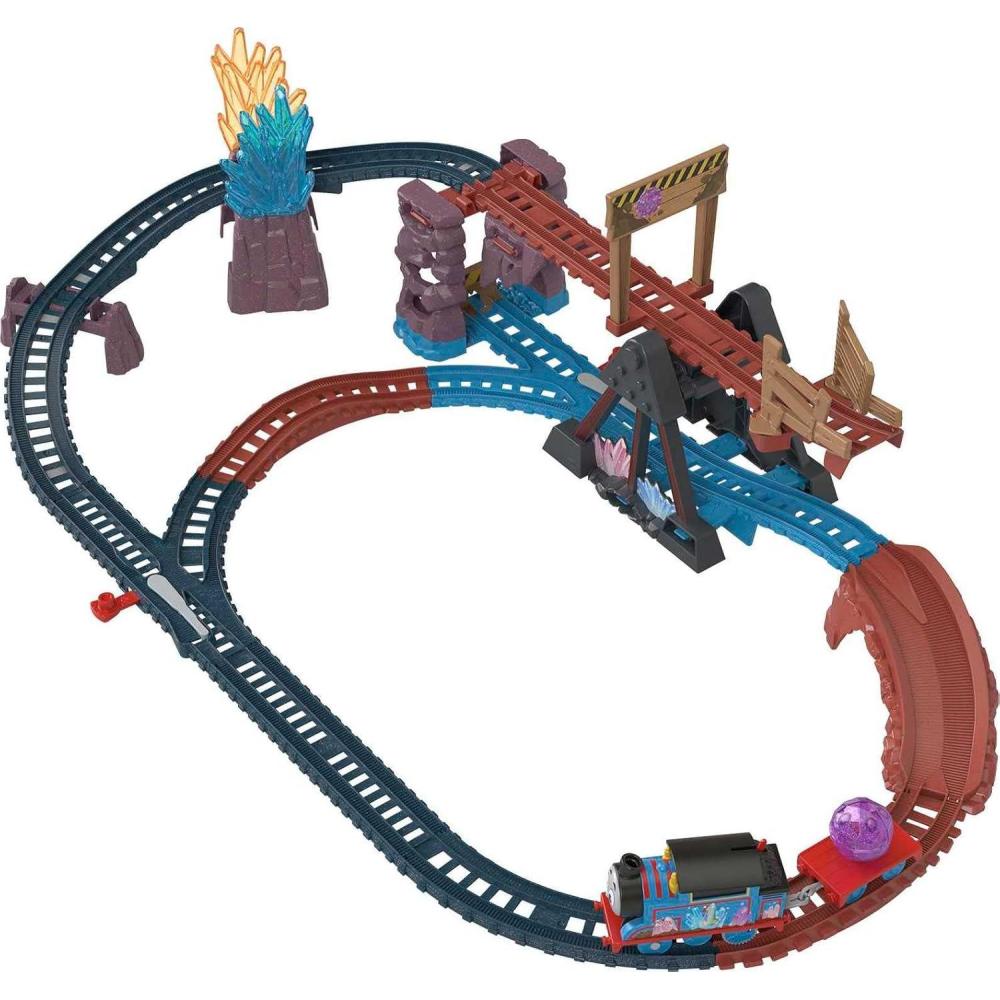 imageThomas amp Friends Motorized Toy Train Set Crystal Caves Adventure with Thomas Tipping Bridge amp 8 Ft of Track for Preschool Kids Ages 3 Years