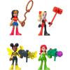 imageFisherPrice Imaginext DC Super Friends Toys Rivals Figure Set with Wonder Woman Harley Quinn amp Poison Ivy for Pretend Play Kids Ages 3 Years