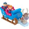 imageFisherPrice Little People Toddler Toy Disney Frozen Kristoffs Sleigh Vehicle with Character Figures for Pretend Play Kids Ages 18 Months Amazon Exclusive