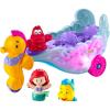 imageFisherPrice Little People Toddler Toy Disney Princess Ariels LightUp Sea Carriage Musical Vehicle for Pretend Play Ages 18 MonthsAriels Sea Carriage