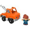 imageFisherPrice Little People Toddler Toy Help and Go Tow Truck and Figure for Pretend Play Kids Ages 1 Years