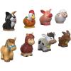 imageFisherPrice Little People Toddler Toys Farm Animal Friends 8Piece Figure Set for Pretend Play Ages 1 YearsAnimal Friends
