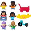 imageLittle People Toddler Toys Play for All Figure and Accessory Pack 9Piece Set for Pretend Play Ages 1 Years