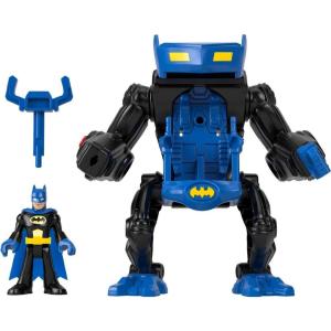 Fisher-Price Imaginext DC Super Friends Batman Toy Battling Robot with Poseable Figure & Lights for Pretend Play Kids Ages 3+ Years​
