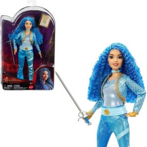 Mattel Disney Descendants: The Rise of Red Fashion Doll & Accessory, Princess Chloe Charming, Daughter of Cinderella with Movie-Inspired Clothes & Sword