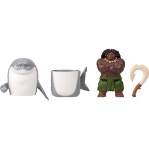 Mattel Disney Moana Toys, Maui Small Doll with Transforming Shark Outfit & Fishhook Accessory, Shapeshifting Look Inspired by Movie