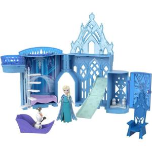 Mattel Disney Toys, Storytime Stackers Jasmine’s Palace, Stackable Doll House with Small Doll, 2 Friends & 8 Pieces, Inspired by Disney’s Aladdin Movie(Elsa)