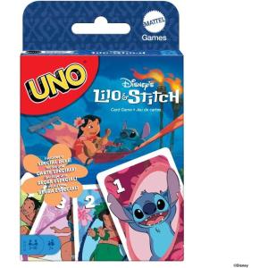 Mattel Games UNO Disney Princesses Matching Card Game, 112 Cards with Unique Wild Card & Instructions for Players 7 Years & Older, Gift for Kid, Family & Adult Game Night(Lilo & Stich)