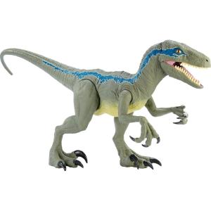 Mattel Jurassic World Super Colossal Allosaurus Action Figure, Extra Large Dinosaur Can Swallow 20 Mini Figures, 38-inch Long XL Action Play Toy(Colossal Blue)