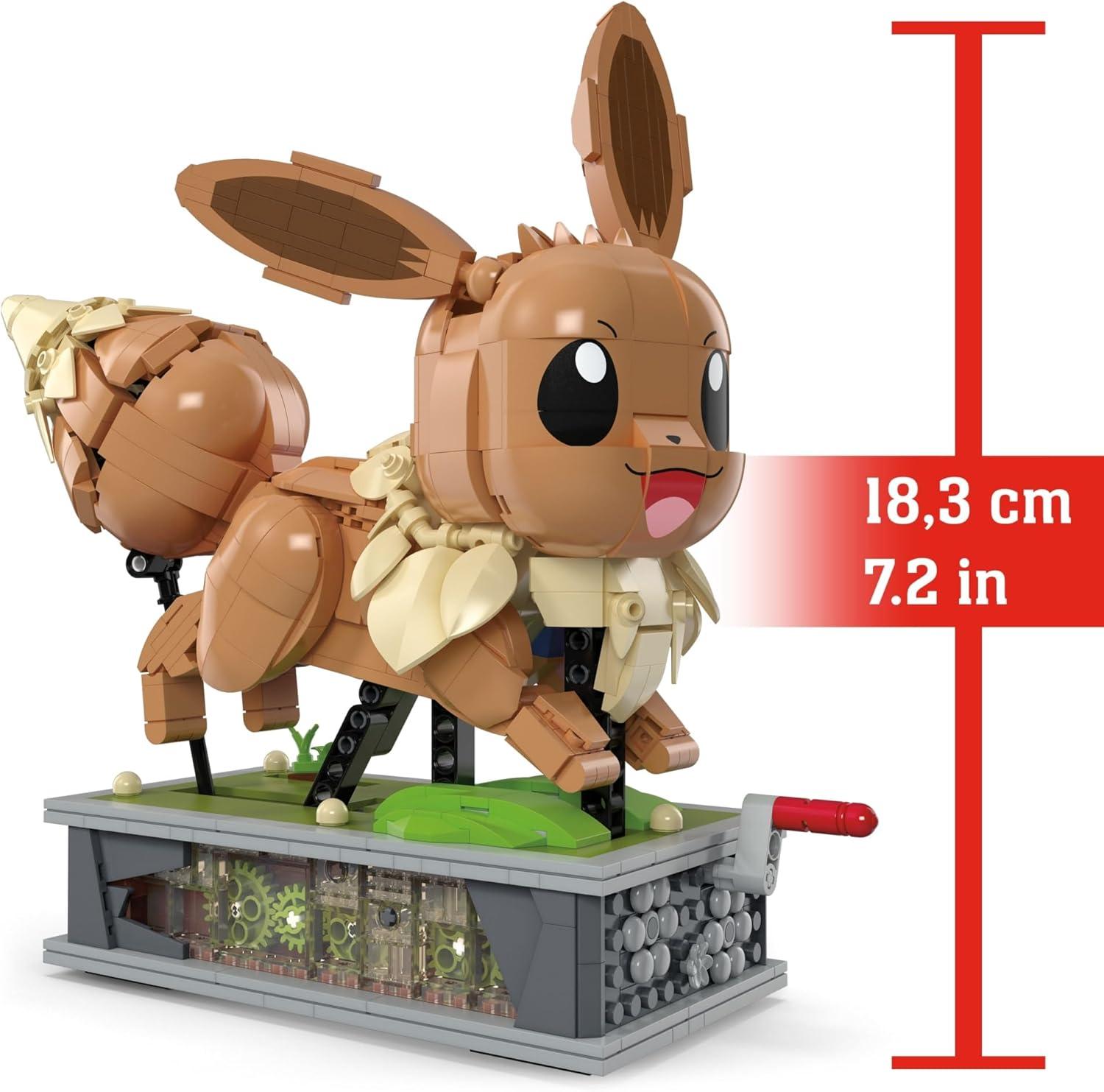 imageMEGA Pokmon Building Toys Set Motion Pikachu with 1092 Pieces and Running Movement for Adult CollectorsEevee