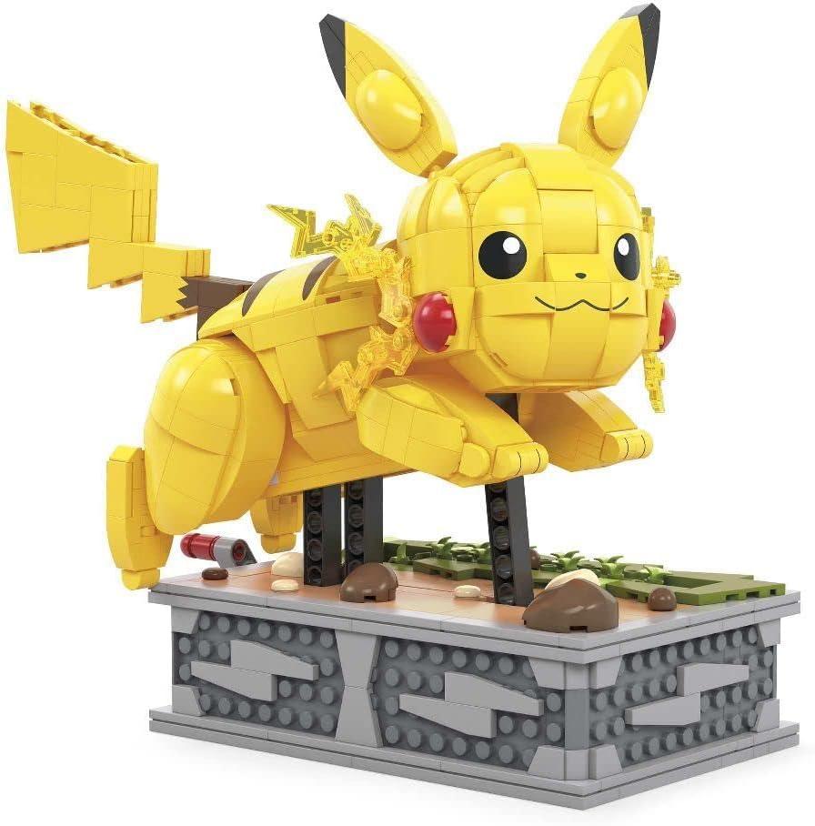 imageMEGA Pokmon Building Toys Set Motion Pikachu with 1092 Pieces and Running Movement for Adult CollectorsPikachu