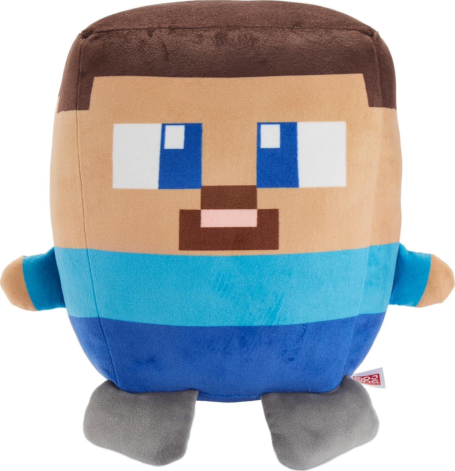 imageMattel Minecraft Cuutopia Plush Toy 10inch Steve Soft Rounded Pillow Doll Video GameInspired Character CollectibleSteve