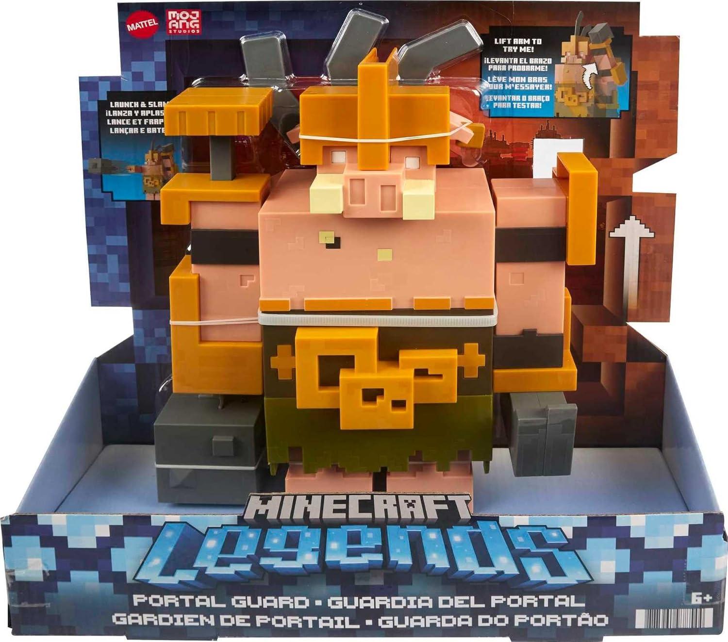 imageMattel Minecraft Sniffer Action Figure with GameAccurate Sounds 325inch Scale Collectible Toy Pixelated DesignPortal Guard