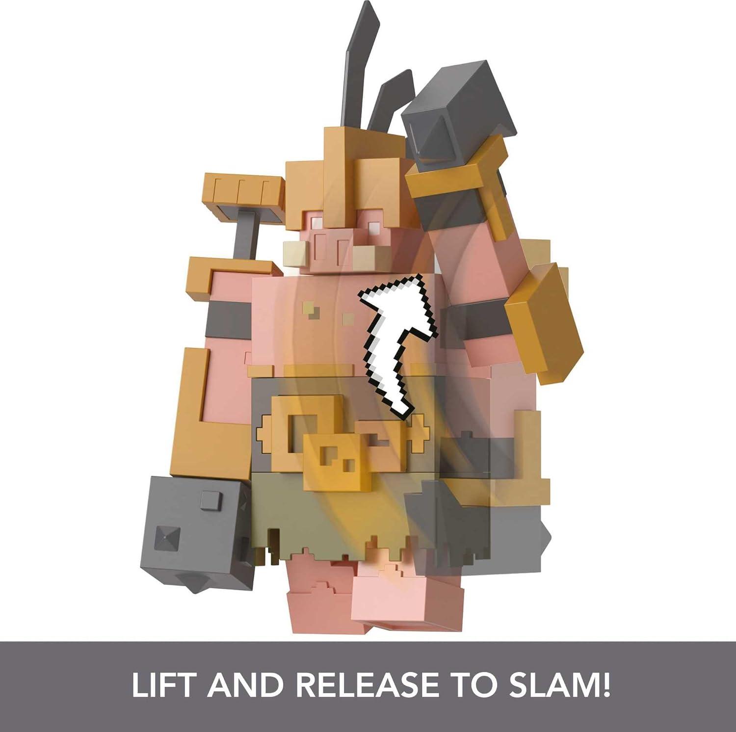 imageMattel Minecraft Sniffer Action Figure with GameAccurate Sounds 325inch Scale Collectible Toy Pixelated DesignPortal Guard