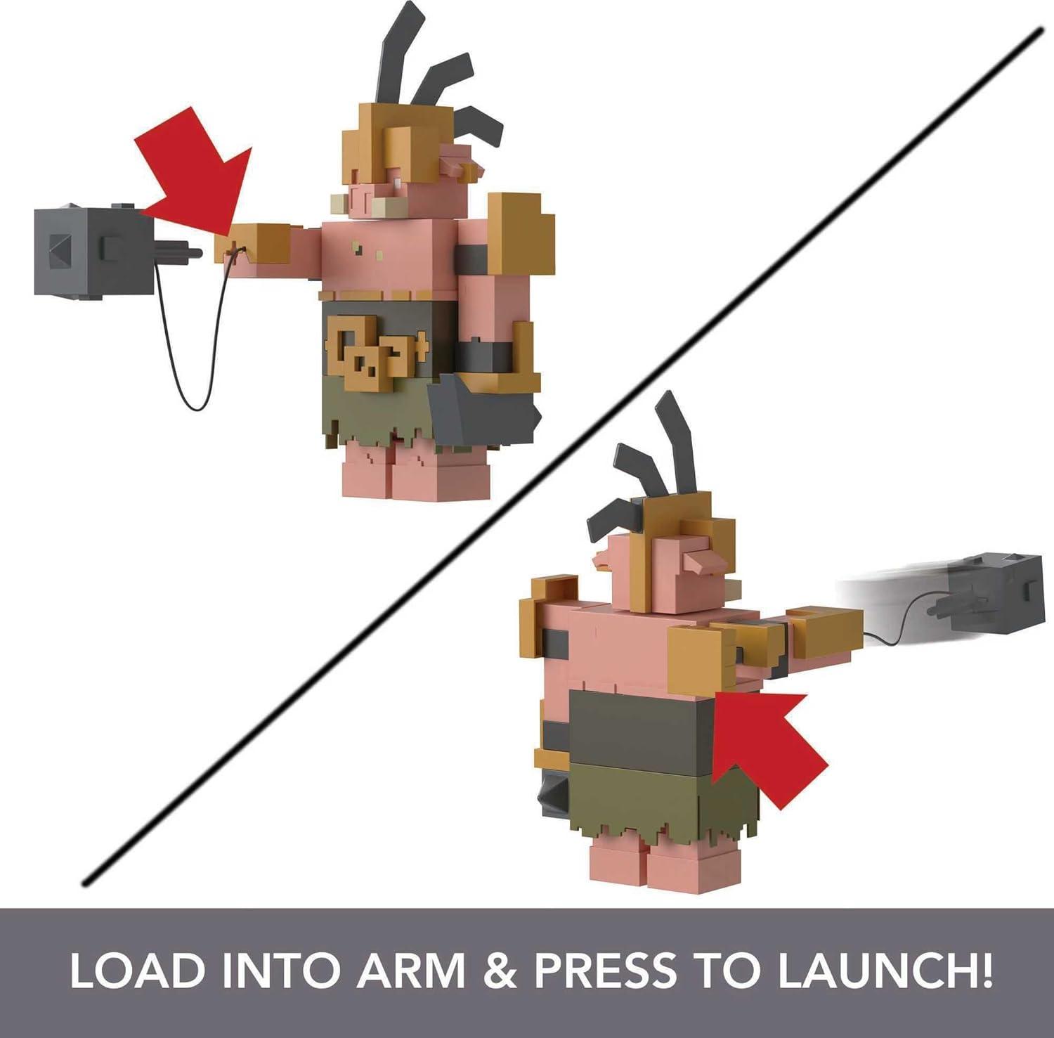 imageMattel Minecraft Sniffer Action Figure with GameAccurate Sounds 325inch Scale Collectible Toy Pixelated DesignPortal Guard